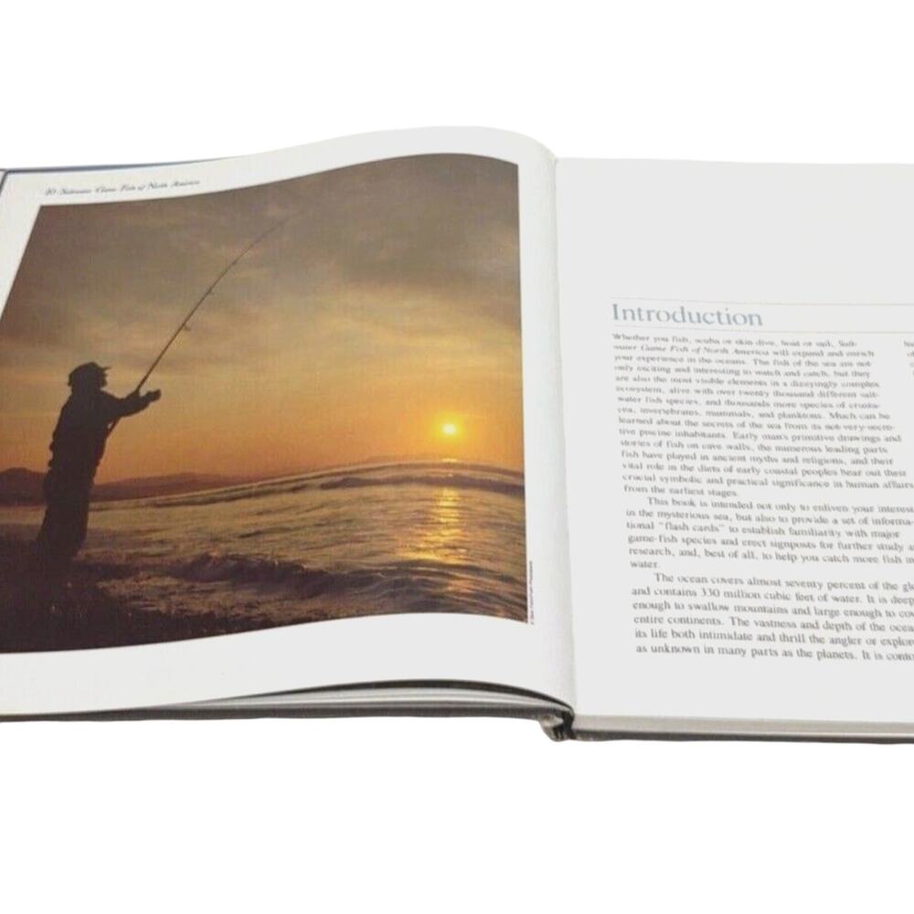 Saltwater Game Fish of North America Book Herbert A. Schaffner 1989 Hunting VTG